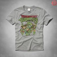 heren abercrombie fitch korte t-shirt crewneck lichtgrijs turtles On Sale Website g9spi924